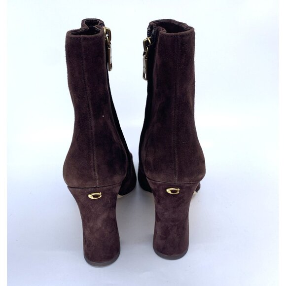 Coach Womens Carter Suede Ankle Bootie Boots Size 9.5B Style CN156 Maple Pointed - Picture 7 of 8
